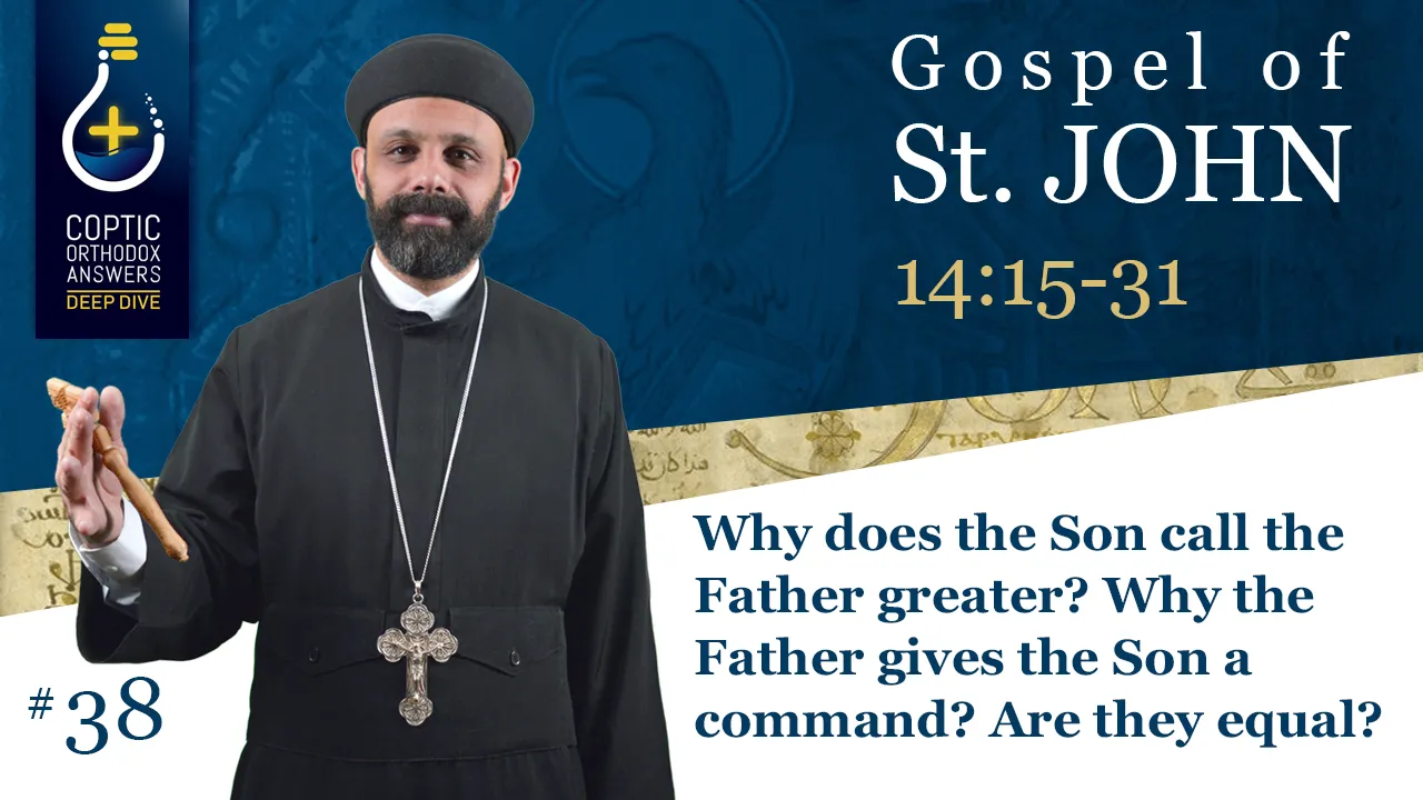 Why does the Son call the Father greater? Why the Father gives the Son a command? Are they equal?