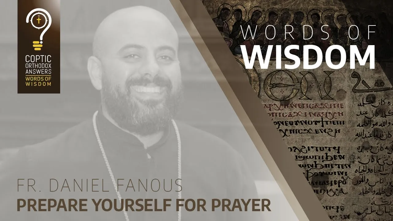 Prepare yourself for prayer